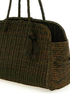Jacquemus Bicolor Raffia Tote Bag