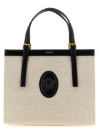 Versace Beige Leather Tote Bag