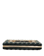 Dolce & Gabbana Black Velvet Gold Frame Clutch Evening Clutch Purse Bag