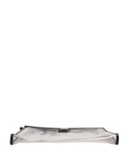 Dolce & Gabbana Transparent PVC Clutch Pouch Purse Branded Logo Plaque Bag