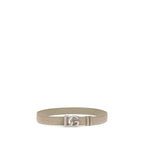 Dolce & Gabbana Beige Calf Leather Bos Taurus Regular Belt