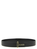 Tom Ford Black Calfskin Regular Belt