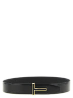 Tom Ford Black Calfskin Regular Belt