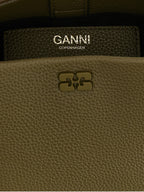 Ganni Bicolor Polyester Handbag