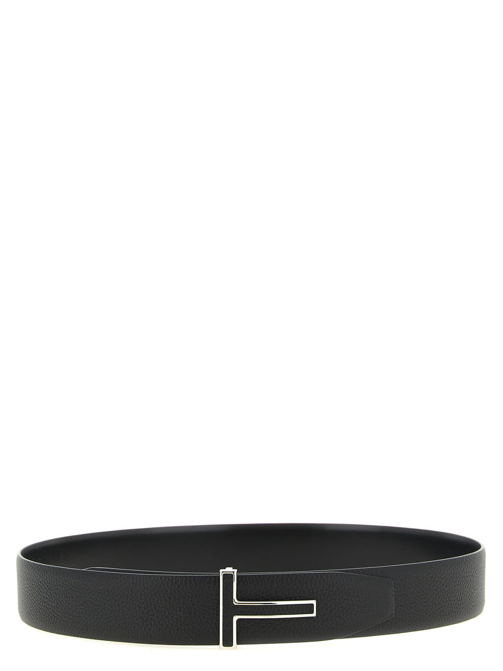 Tom Ford Black Calfskin Regular Belt