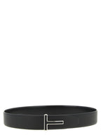 Tom Ford Black Calfskin Regular Belt
