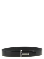 Tom Ford Black Calfskin Regular Belt