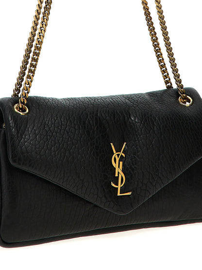 Saint Laurent Black Leather Shoulder Bag