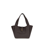 Saint Laurent Brown Calf Leather Bos Taurus Shoulder Bag