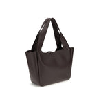 Saint Laurent Brown Calf Leather Bos Taurus Shoulder Bag