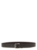 ZERBINI CLAUDIO Brown Leather Regular Belt