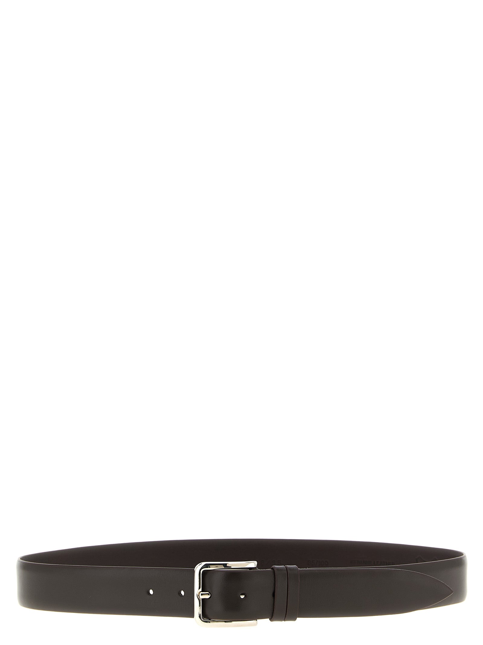 ZERBINI CLAUDIO Brown Leather Regular Belt