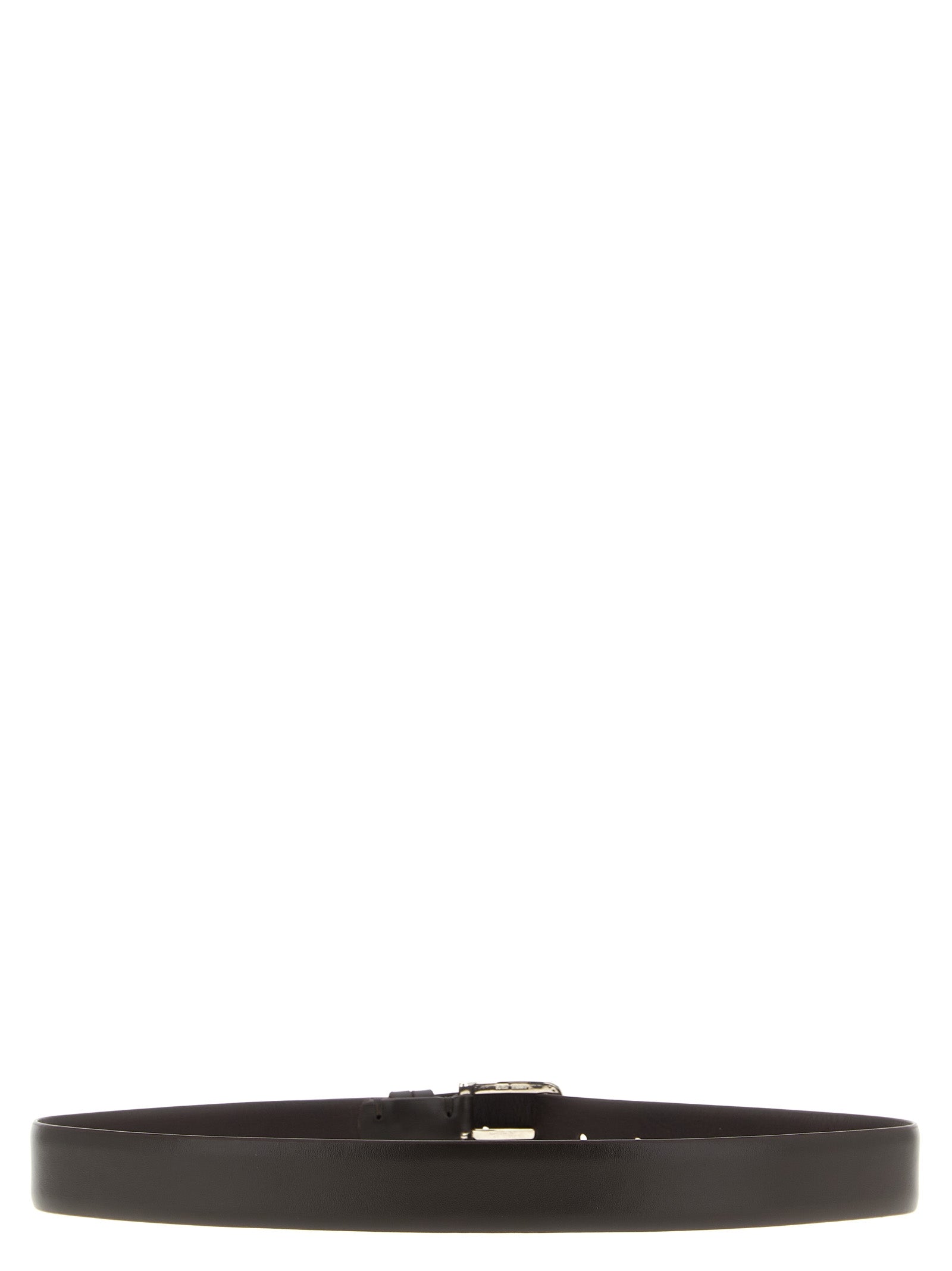ZERBINI CLAUDIO Brown Leather Regular Belt