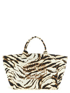 Ganni Beige Recycled Cotton Tote Bag