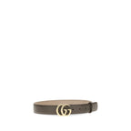 Gucci Brown Calf Leather Bos Taurus Regular Belt