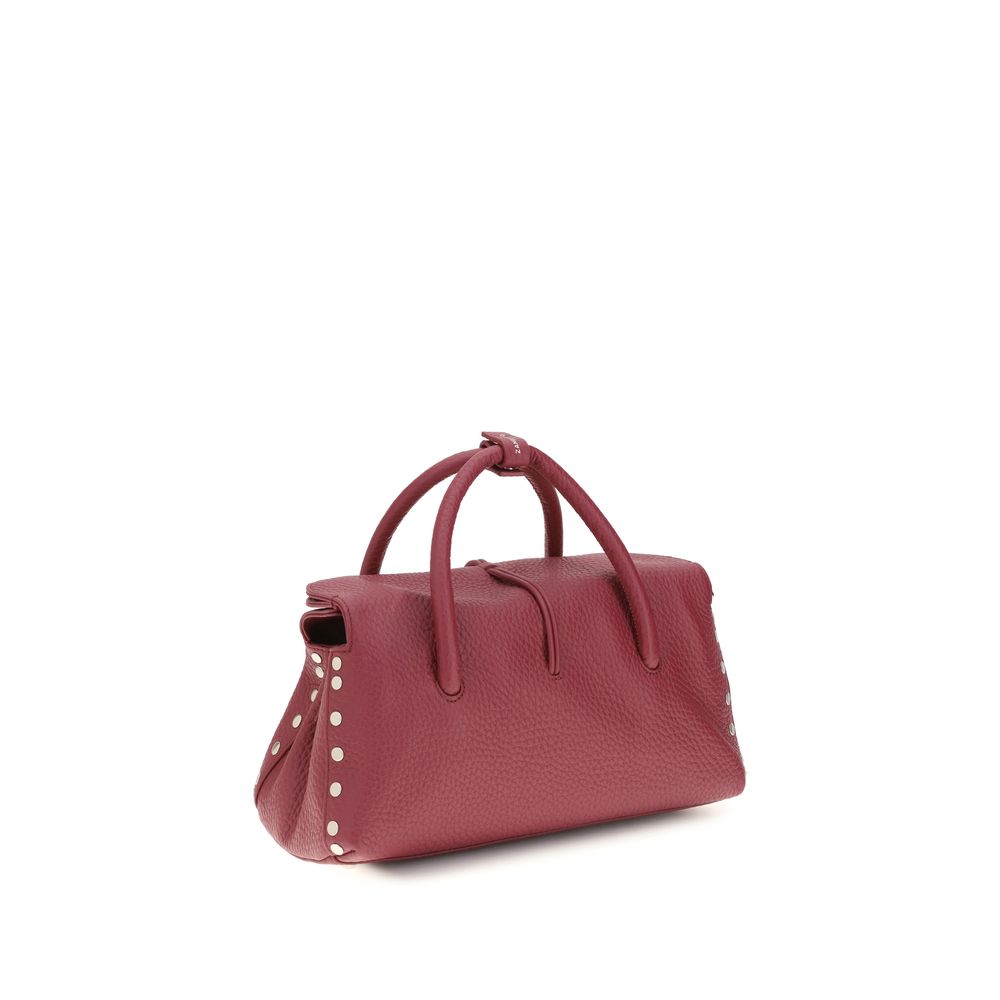 Zanellato Red Calf Leather Bos Taurus Shoulder Bag