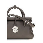 Zanellato Brown Calf Leather Bos Taurus Shoulder Bag