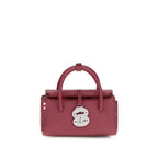 Zanellato Red Calf Leather Bos Taurus Handbag