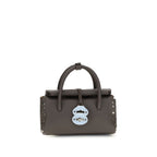 Zanellato Brown Calf Leather Bos Taurus Handbag