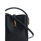 Saint Laurent Black Calf Leather Bos Taurus Shoulder Bag