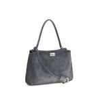 Balenciaga Gray Calf Leather Bos Taurus Handbag