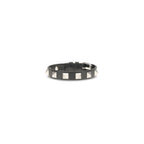 Valentino Garavani Black Calf Leather Bos Taurus Bracelet