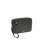 Valentino Garavani Black Calf Leather Bos Taurus Handbag