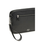 Valentino Garavani Black Calf Leather Bos Taurus Handbag