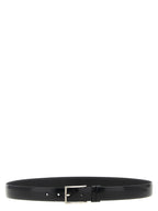 ZERBINI CLAUDIO Black Leather Regular Belt