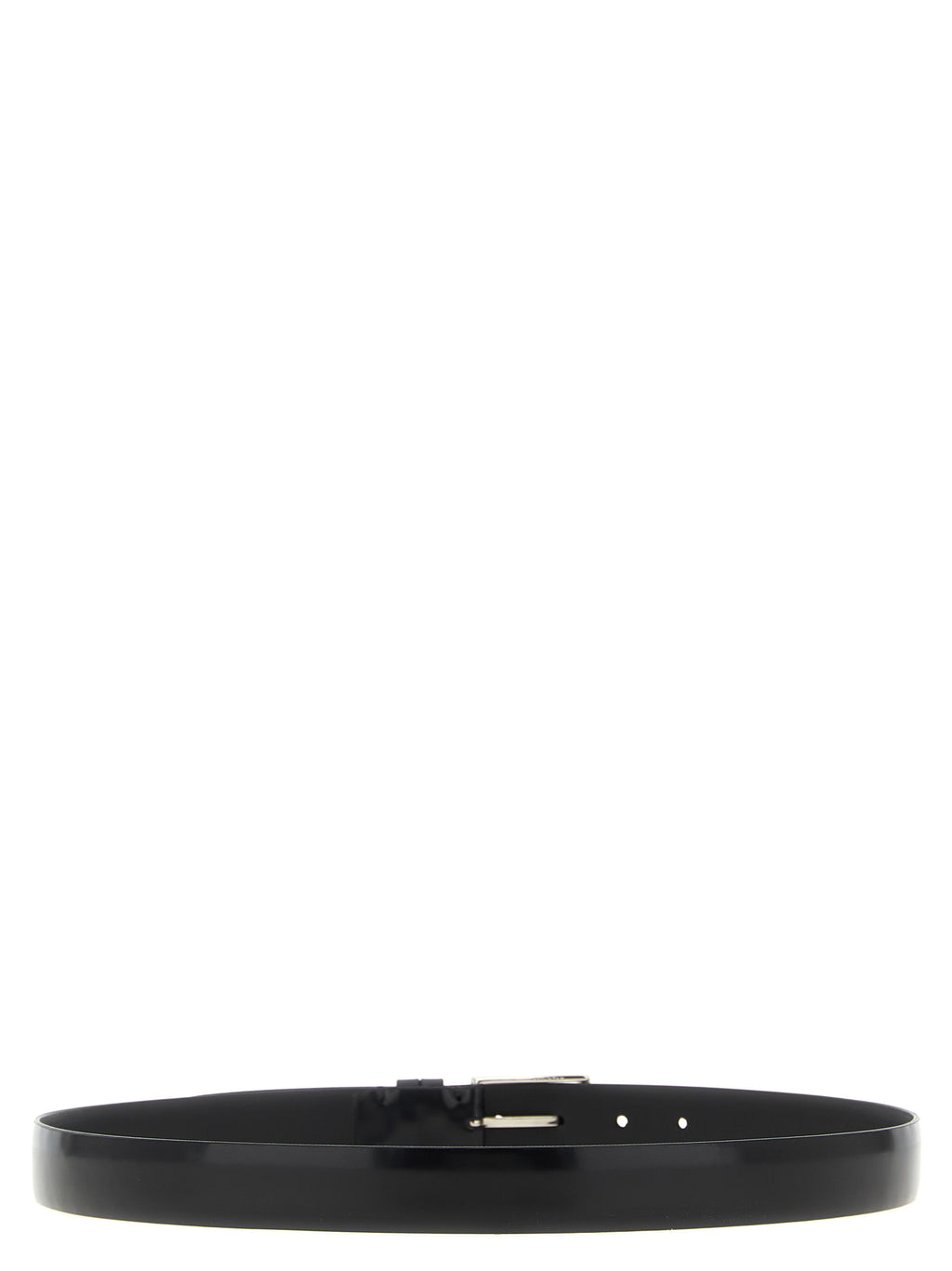 ZERBINI CLAUDIO Black Leather Regular Belt