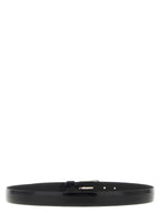 ZERBINI CLAUDIO Black Leather Regular Belt