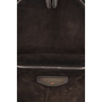 Santoni Brown Calf Leather Bos Taurus Backpack