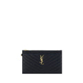 Saint Laurent Black Calf Leather Bos Taurus Clutch Bag