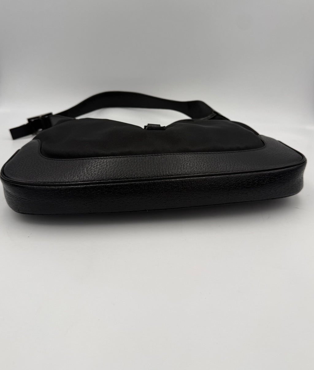 Gucci GUCCI JACKIE Leather and Canvas Handbag