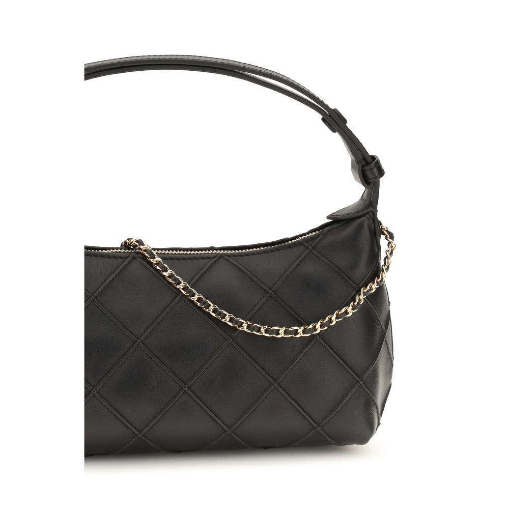 Tory Burch Black Calf Leather Bos Taurus Clutch Bag