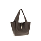 Saint Laurent Brown Calf Leather Bos Taurus Shoulder Bag