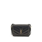 Saint Laurent Black Lamb Ovis Aries Shoulder Bag