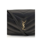 Saint Laurent Black Lamb Ovis Aries Shoulder Bag