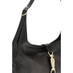 Gucci Black Goatskin Shoulder Bag