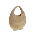 Saint Laurent Beige Raffia Shoulder Bag