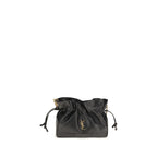 Saint Laurent Black Lamb Ovis Aries Clutch Bag