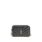 Saint Laurent Black Lamb Ovis Aries Shoulder Bag