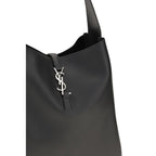 Saint Laurent Black Calf Leather Bos Taurus Shoulder Bag