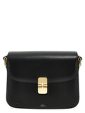 A.P.C. Black Cowhide Crossbody Bag