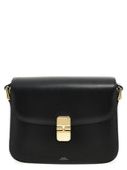 A.P.C. Black Cowhide Crossbody Bag