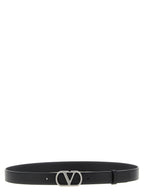 Valentino Garavani Black Calfskin Regular Belt