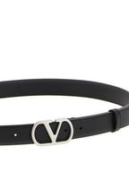 Valentino Garavani Black Calfskin Regular Belt