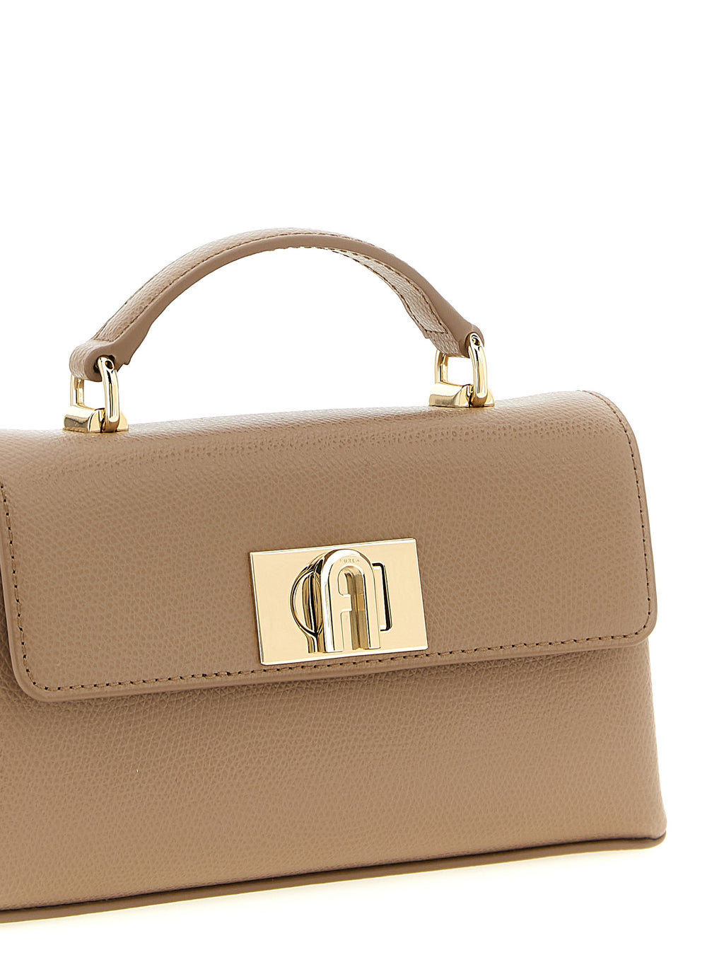 Furla Beige Calfskin Crossbody Bag
