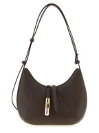 Furla Brown Calfskin Shoulder Bag