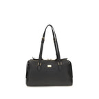 Dolce & Gabbana Black Calf Leather Bos Taurus Shoulder Bag